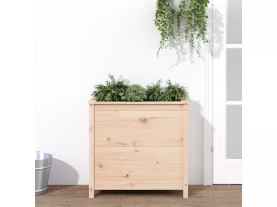 Jardinière 82,5x40x78 cm bois de pin massif