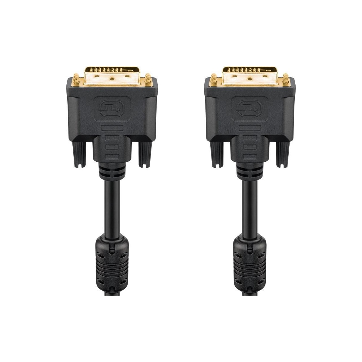 Goobay DVI-D Full HD-kabel Dual Link, gullbelagt