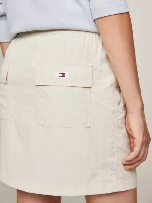 Minissaia com cordão e logo