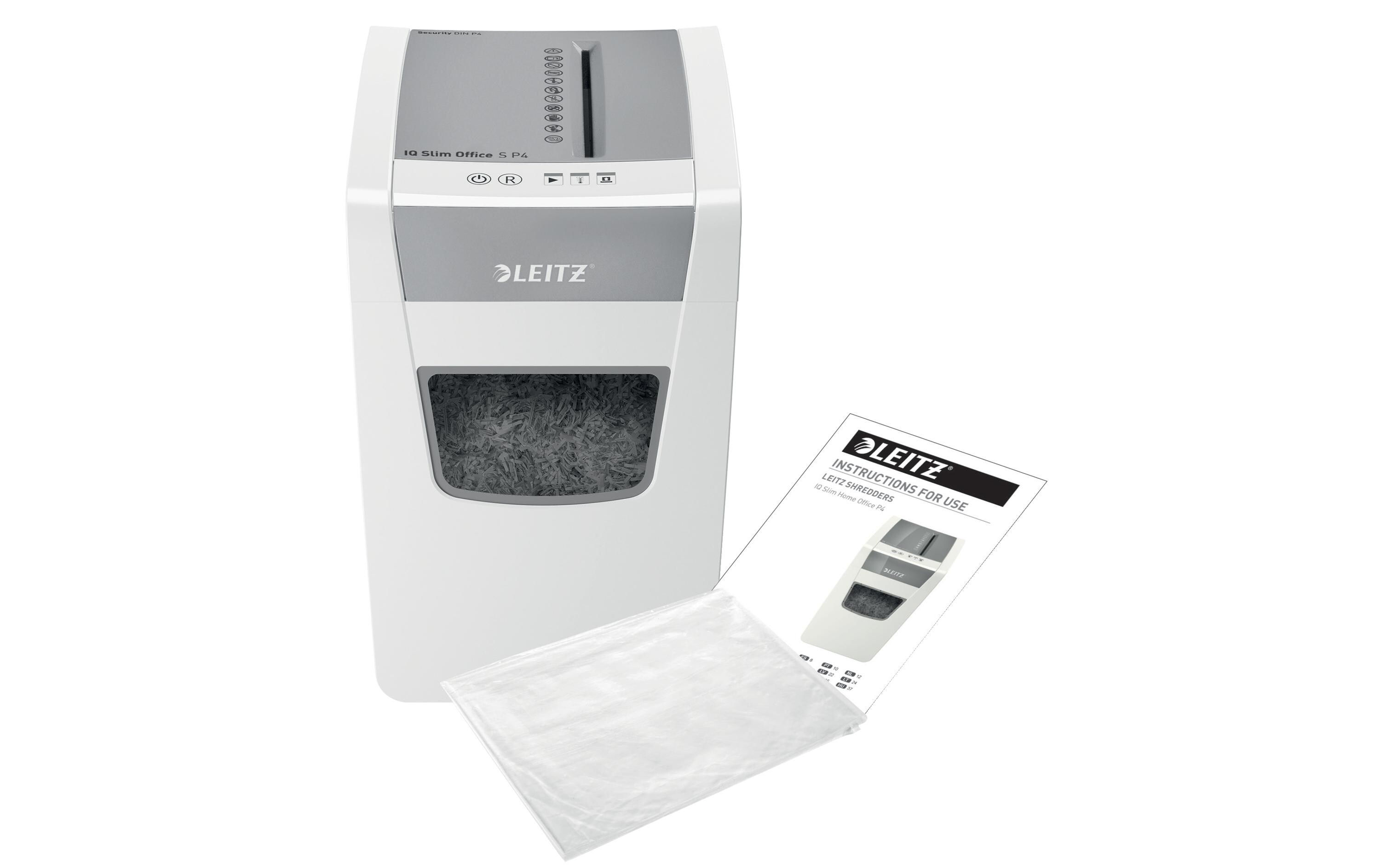 Aktenvernichter IQ Slim Office S P-4, 12 Blatt<br>Manueller Aktenvernichter für sichere Vernichtung vertraulicher Unterlagen