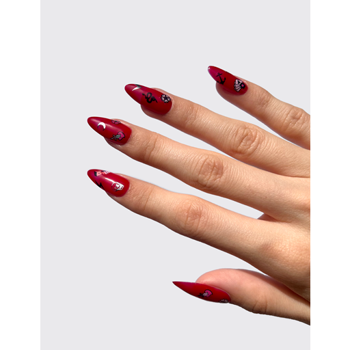Le Mini Macaron Mini Nail Art Stickers, Gothic Girl