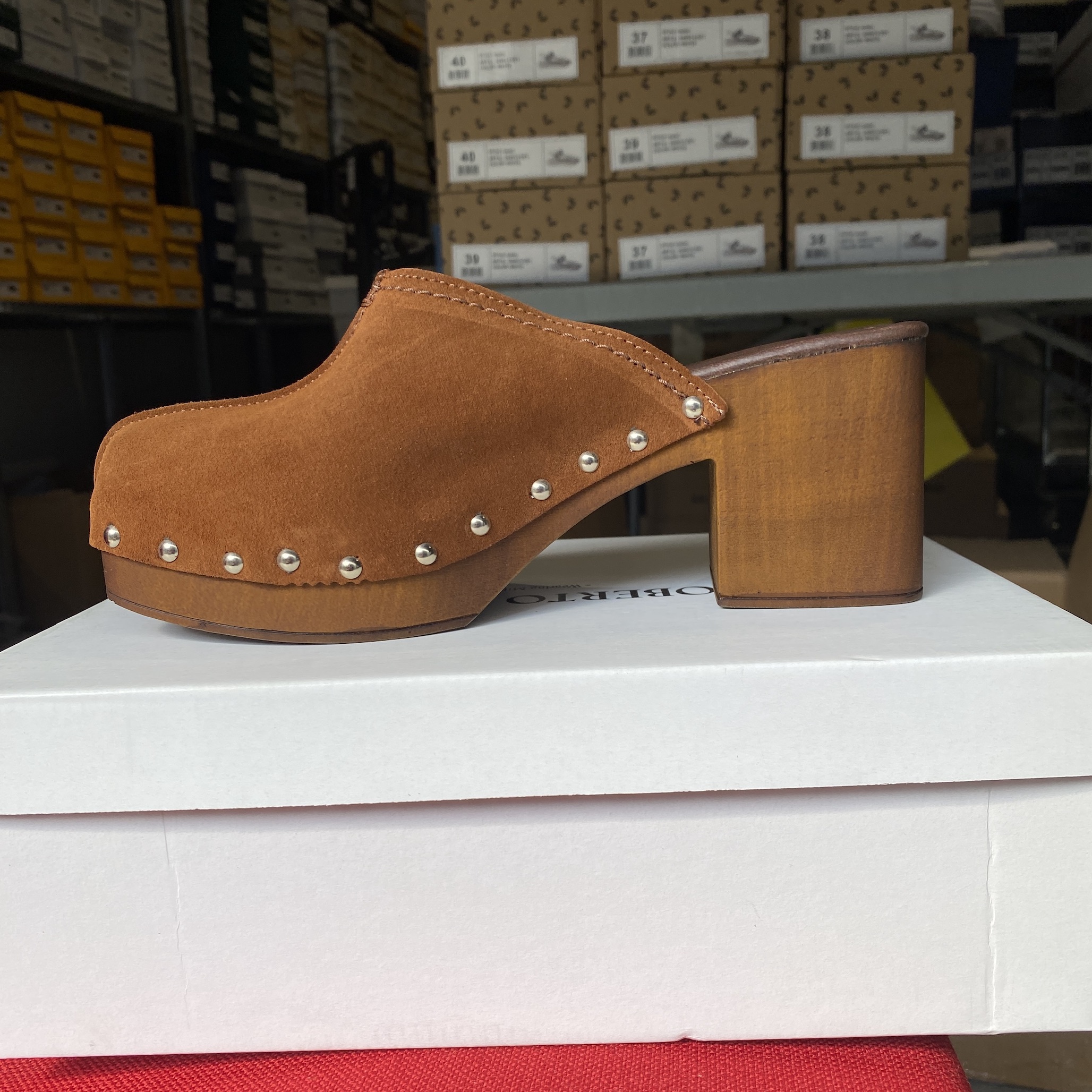 Roberto Rosso - Clogs Suede Brown