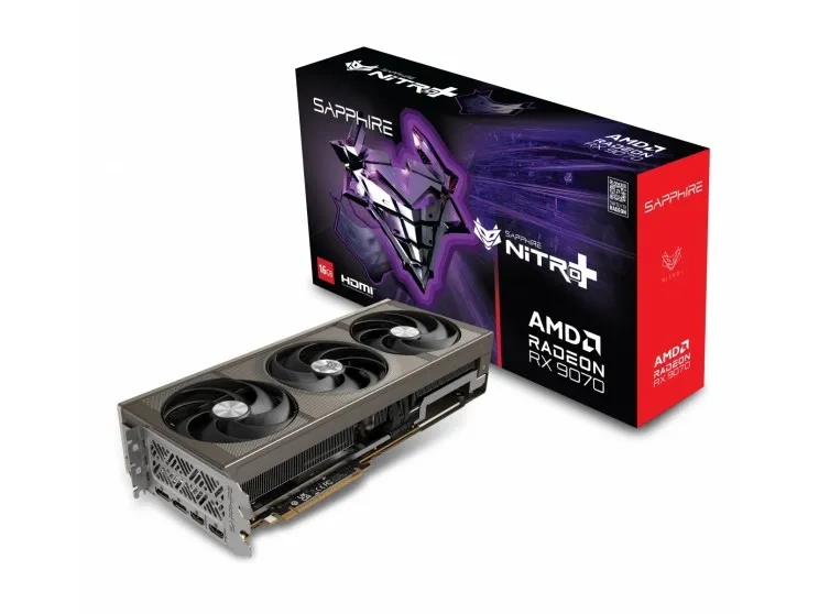 Sapphire NITRO  Radeon RX 9070 - Grafikkort - Radeon RX 9070 - 16 GB GDDR6 - PCIe 5.0 x16 - 2 x DisplayPort, 2 x HDMI