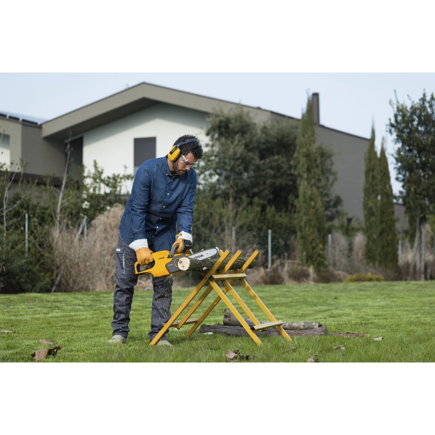 Stiga CS 100e Kit Accu kettingzaag (1x 4,0Ah accu) - 20V