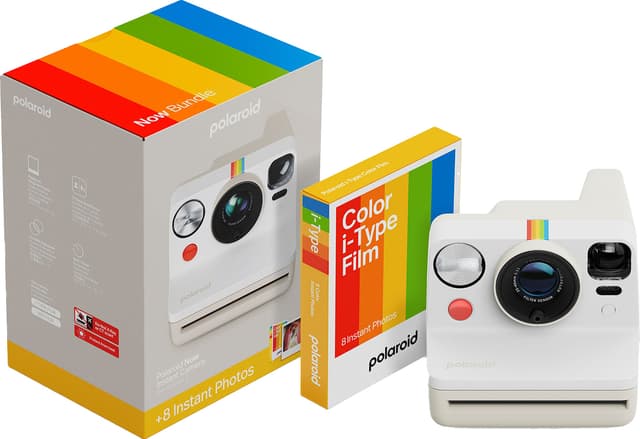 Polaroid Now Gen. 3 instantkamera (startpakke, hvid)