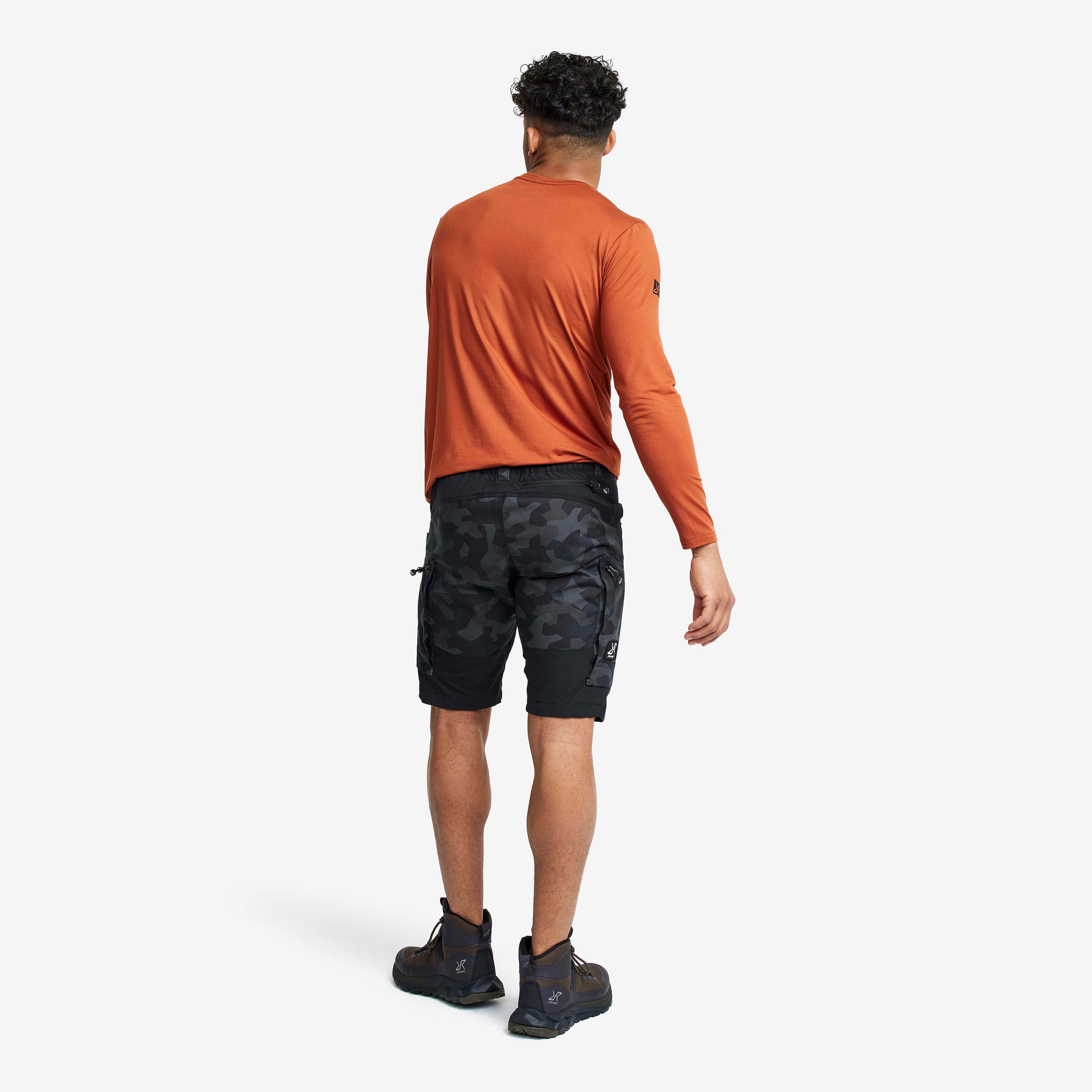 RVRC GP Shorts Herre Anthracite Camo