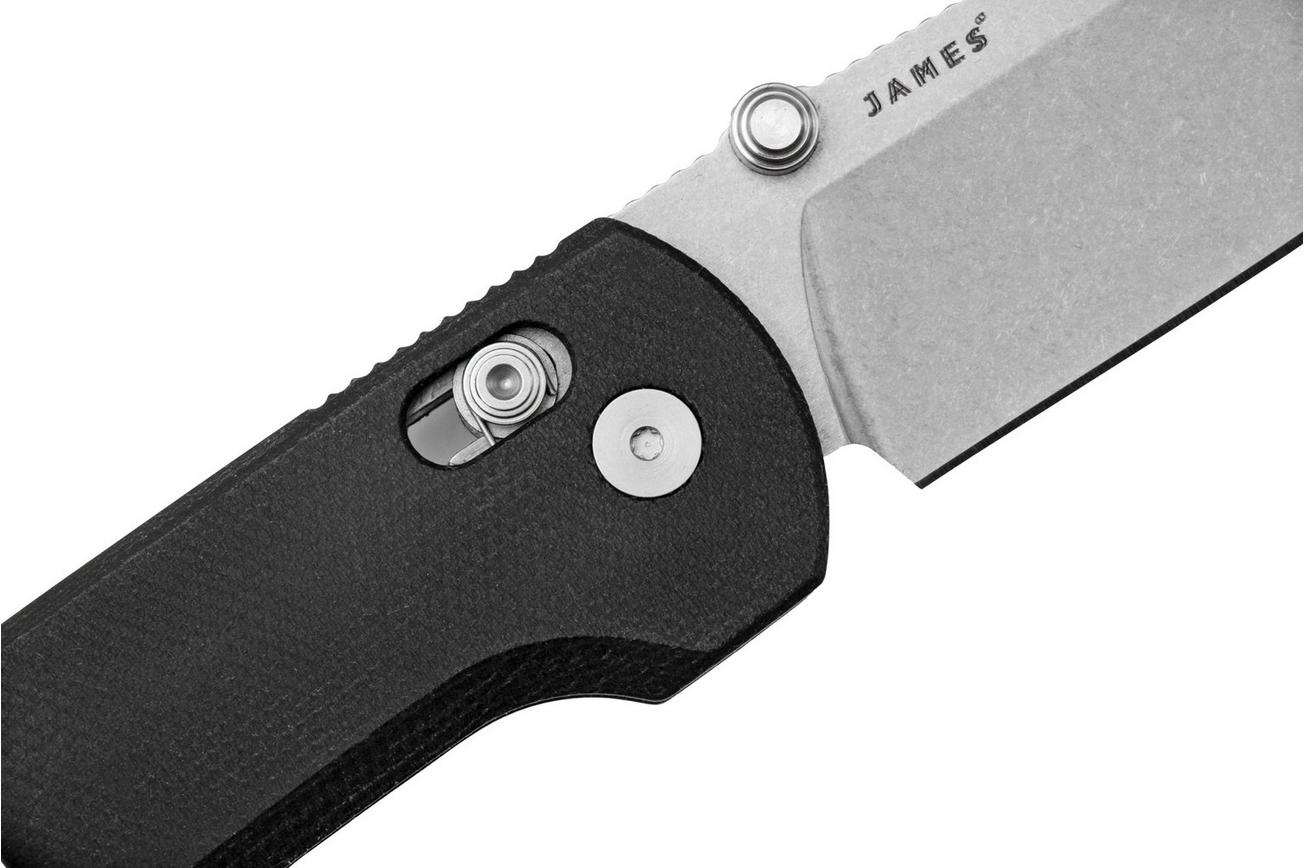 The James Brand The Kline Black Stainless Micarta JAKN120143-00 zakmes