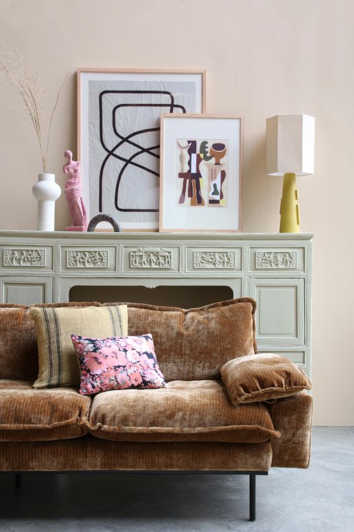 HKliving Retro bank 3-zits beige
