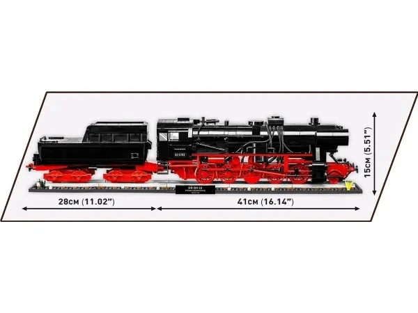 COBI DR BR 52 Steam Locomotive, Byggesten, 10 År, 2747 stk