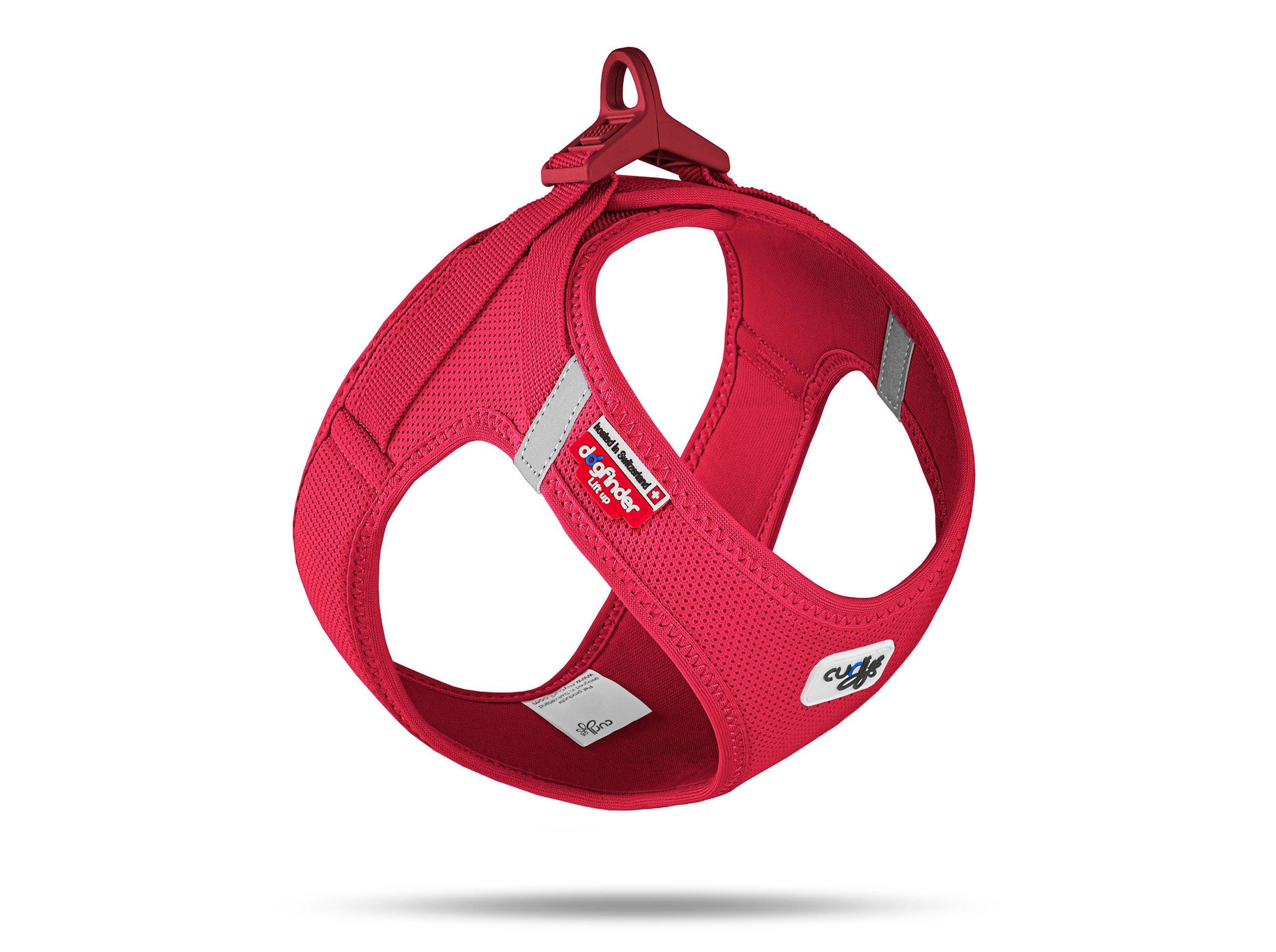 PEITORAL CÃO CURLI AIR MESH VERMELHO XS