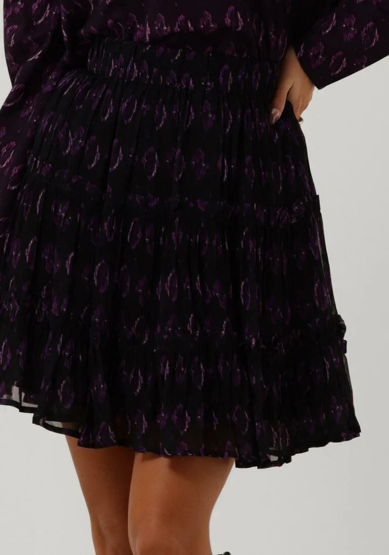 NOTRE-V paarse notre-v minirok mini skirt nv-aspen