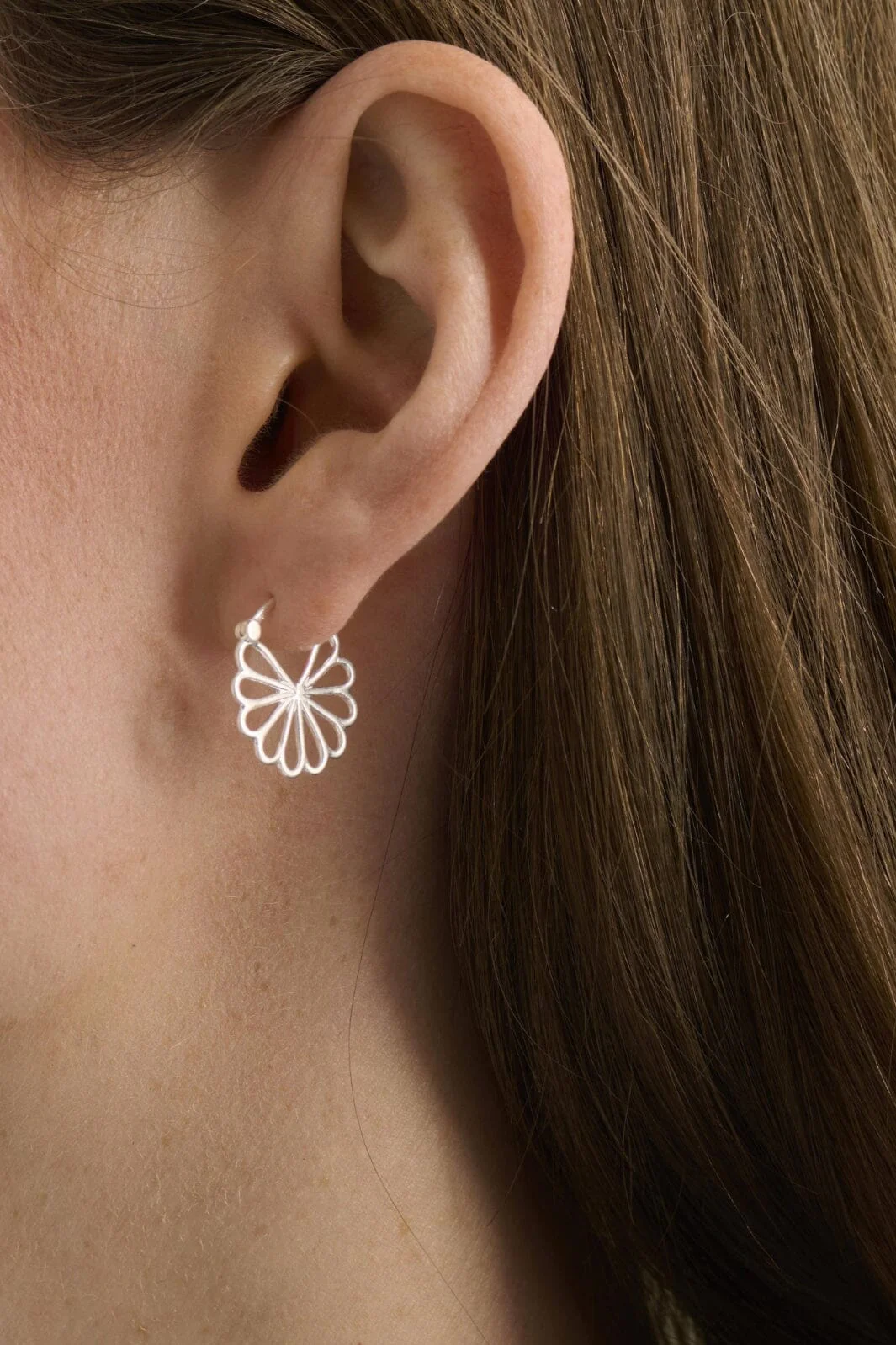 Pernille Corydon Jewellery Small Bellis Øreringe silver