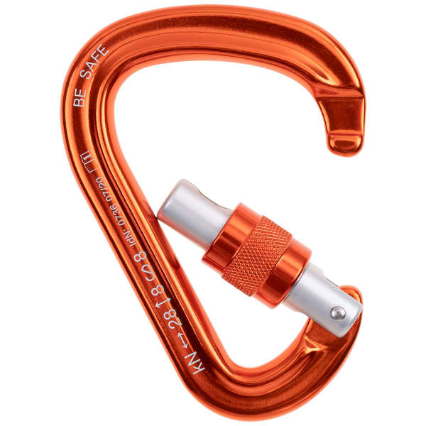 Mousqueton escalade BEAL BE SAFE ORANGE