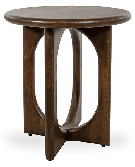 Bijzettafel Walnut Zodiac ⌀50  x H55 cm