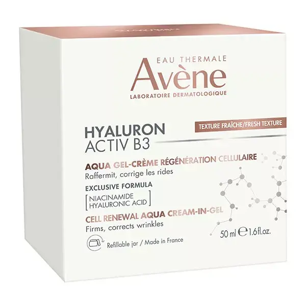 Avène Hyaluron Activ B3 Jour Aqua Gel Crème Régénération Cellulaire 50ml