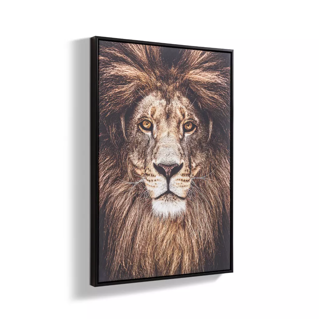 Wandbild 62,6 x 29,6 cm Löwenkopf
