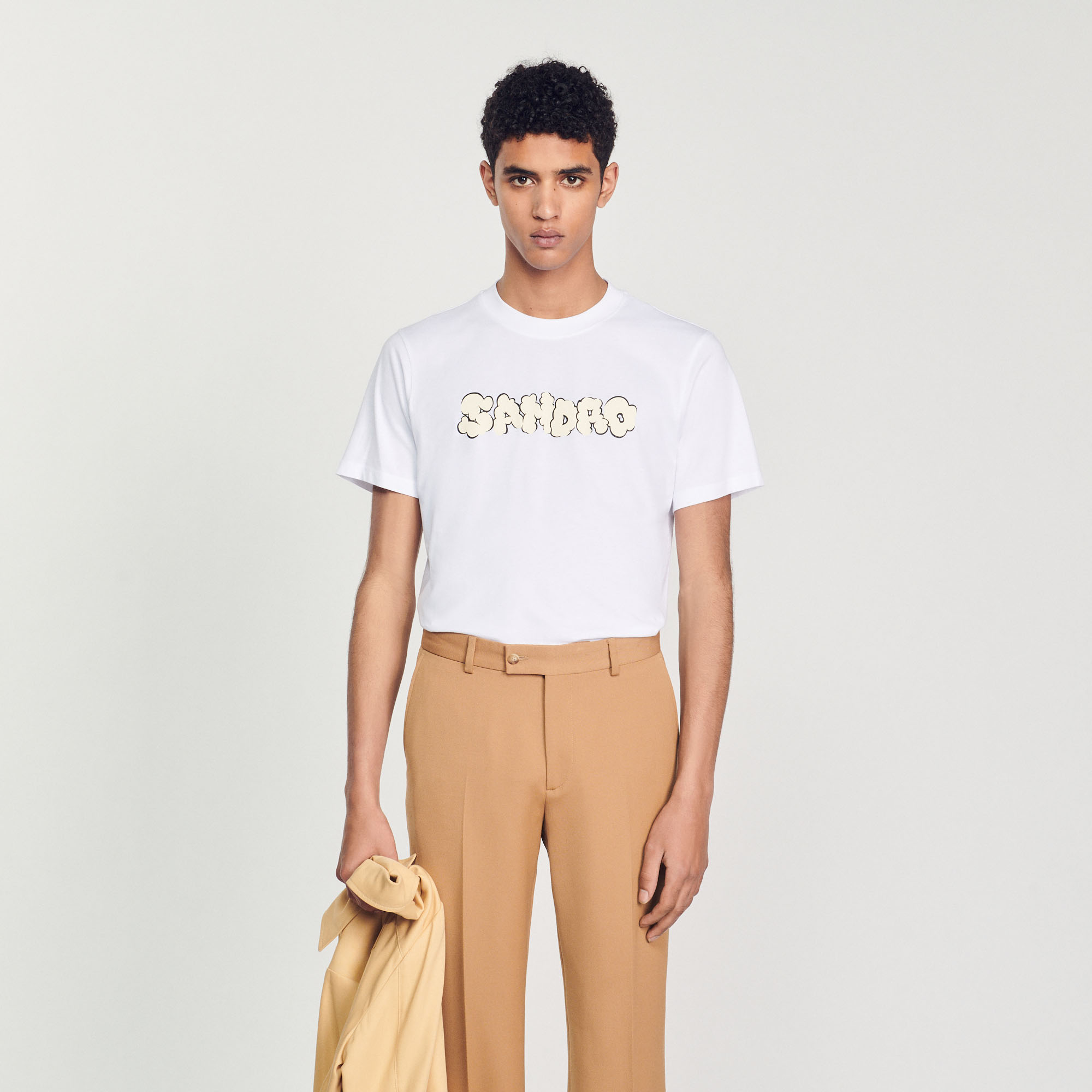 T-shirt broderie Sandro