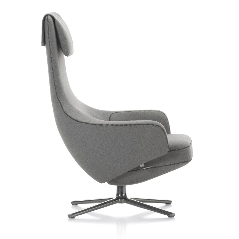 Vitra Repos loungestoel,cosy pebble grey