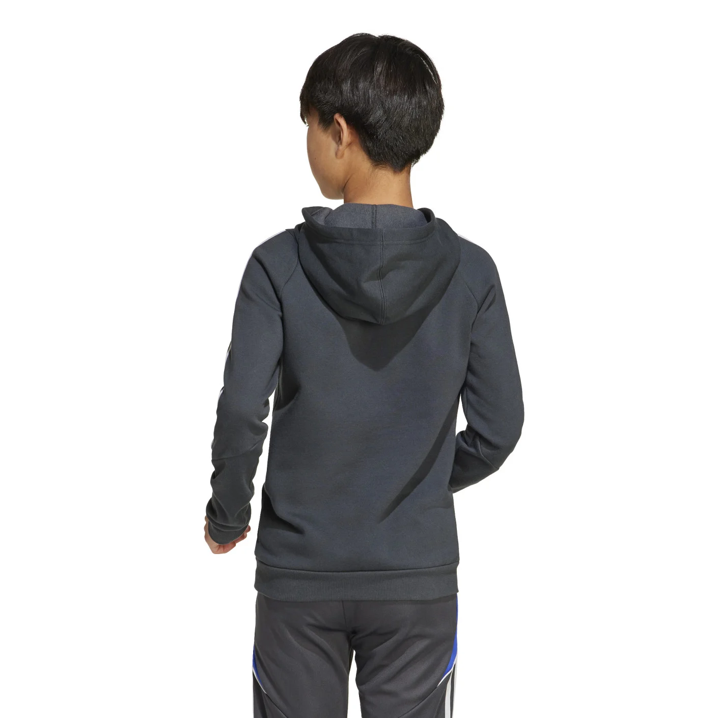 Adidas Messi Hoodie Kids Donkergrijs Neongeel Blauw