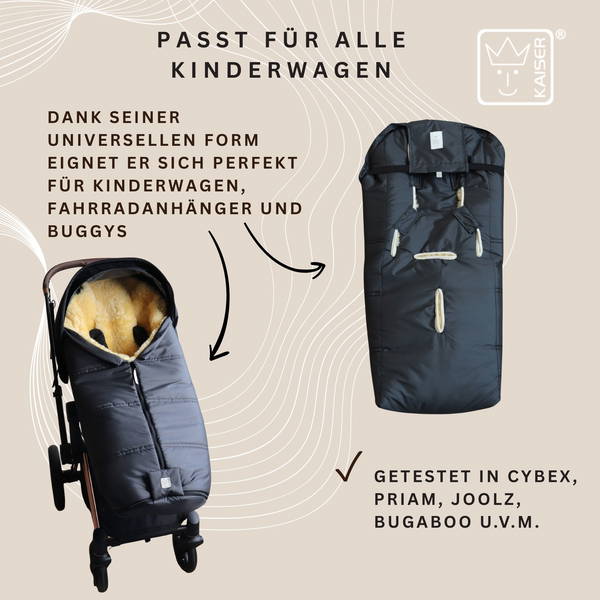 KaiserKaiser   IGLU 2.0 Lammfell Fusssack anthracite