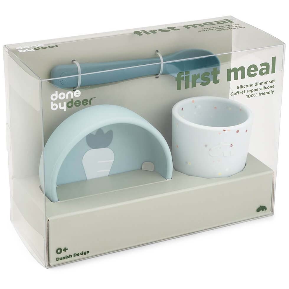 Done By Deer First Meal Eetset blauw