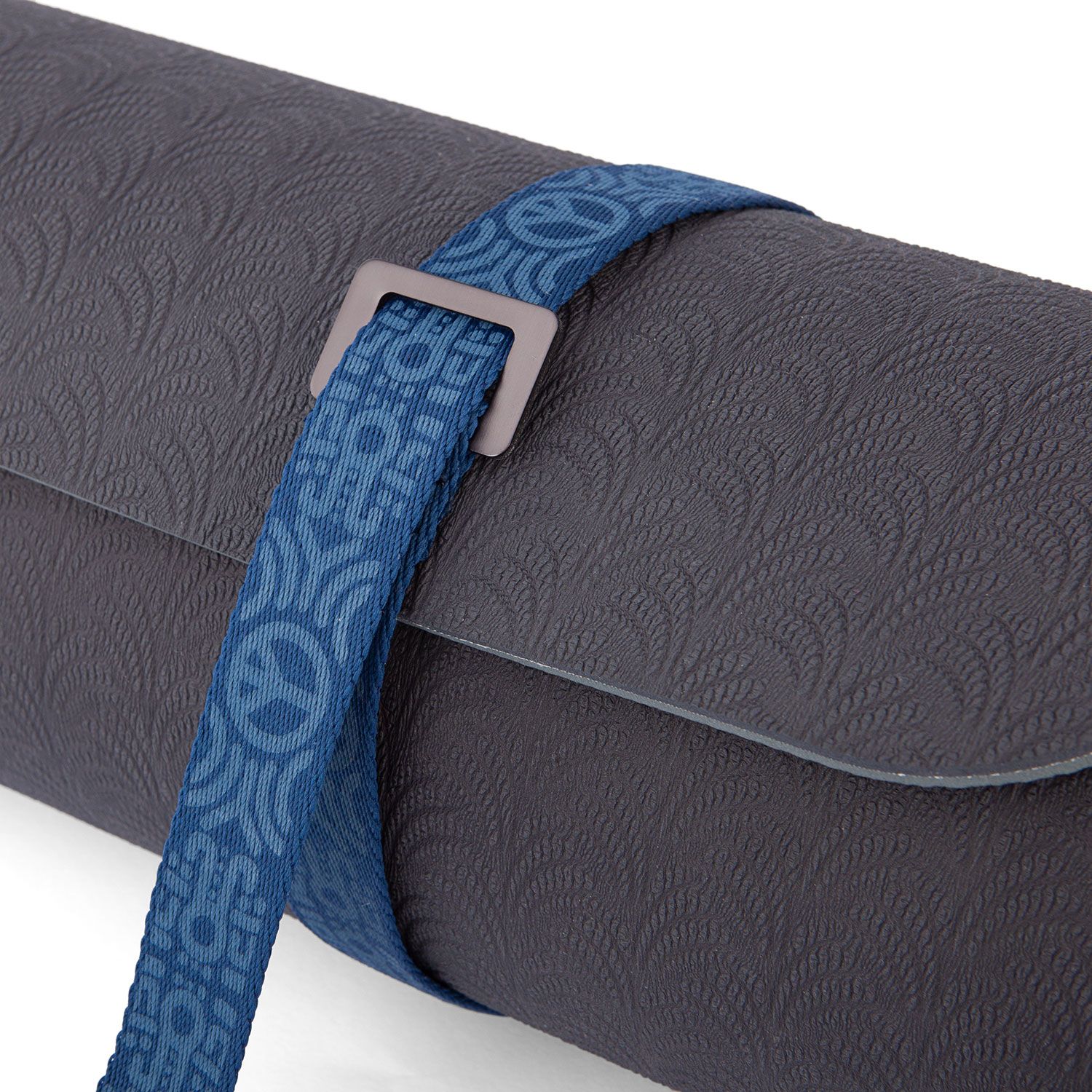 bodhi Yogamatten-Tragegurt gemustert, PEACE Print blau
