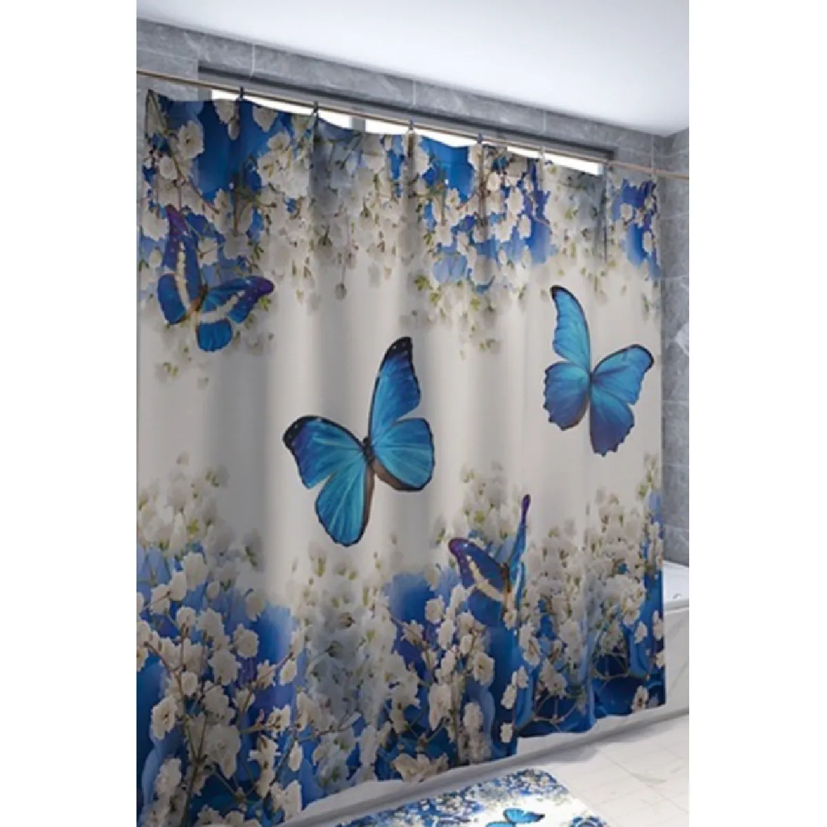 Universal Rideau de Douche Peinture Paysage Chinois