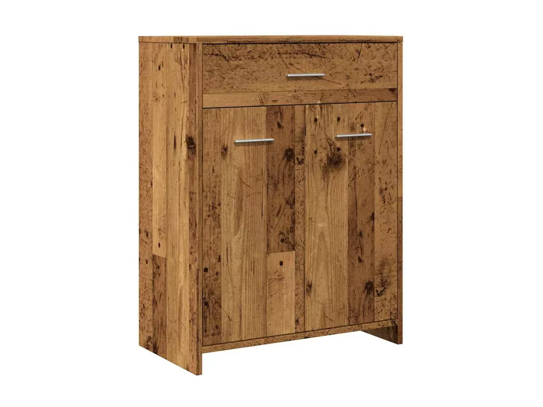 Armoire de salle de bain vieux bois 60x33x80 cm bois ingénierie
