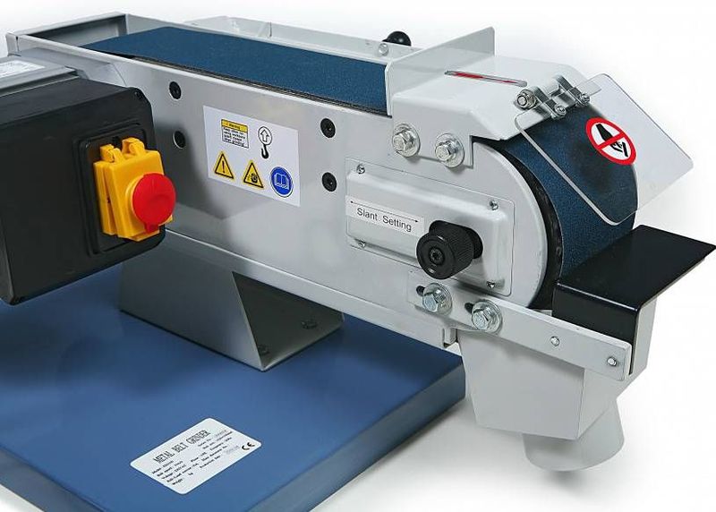 HBM - 100 x 1220 Bandschuurmachine - 400 Volt - Stalen Constructie - Hoge Kracht