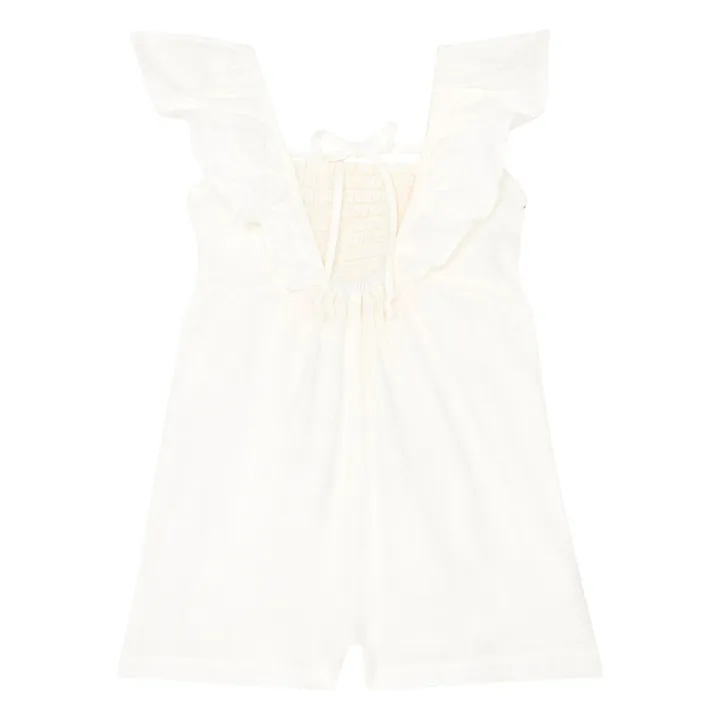 Zhoe & Tobiah Combishort en Lin | Blanc