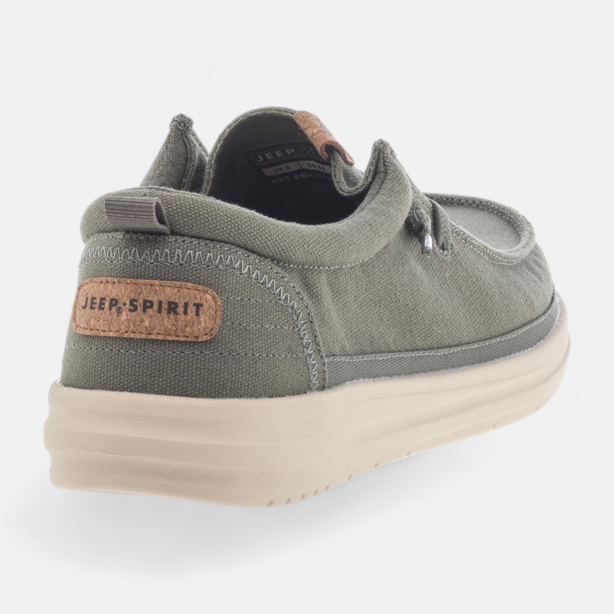 Baskets en toile Homme kaki
