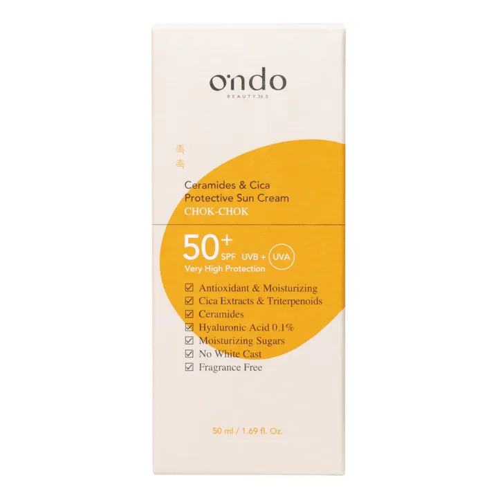 Ondo Beauty Crème solaire hydratante aux céramides SPF50+ - 50 ml