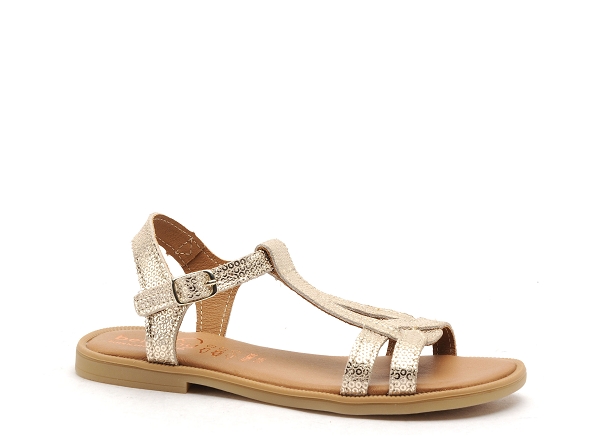 Bellamy nu pieds enfant fille jilou or