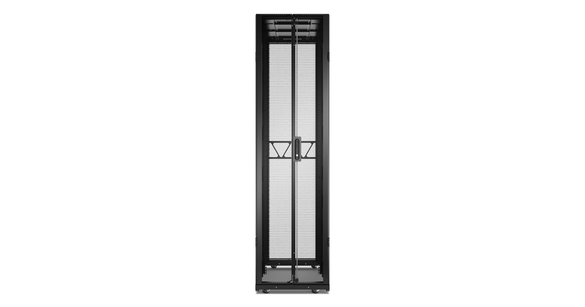 APCNetShelter SX Gen 2 AR3307B2, 48U server rack  (Zwart/groen, 60(b) x 225,8(h) x 120(d) cm, met zijkanten)