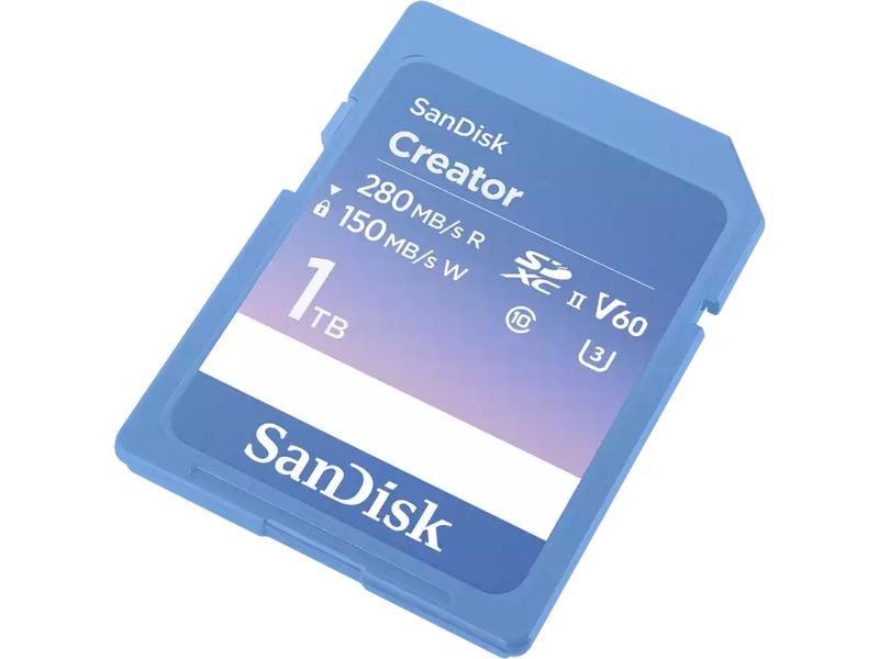 SanDisk SDXC-Karte Creator UHS-II 1000 GB Professionelle SD-UHS-II-Speicherkarte