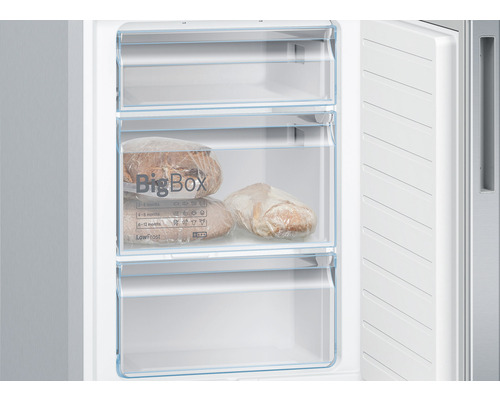 Bosch KGE36AICA koel-vriescombinatie, afmetingen (B x H x D): 60 x 186 x 65 cm, koelgedeelte: 214 l, vriesgedeelte: 94 l