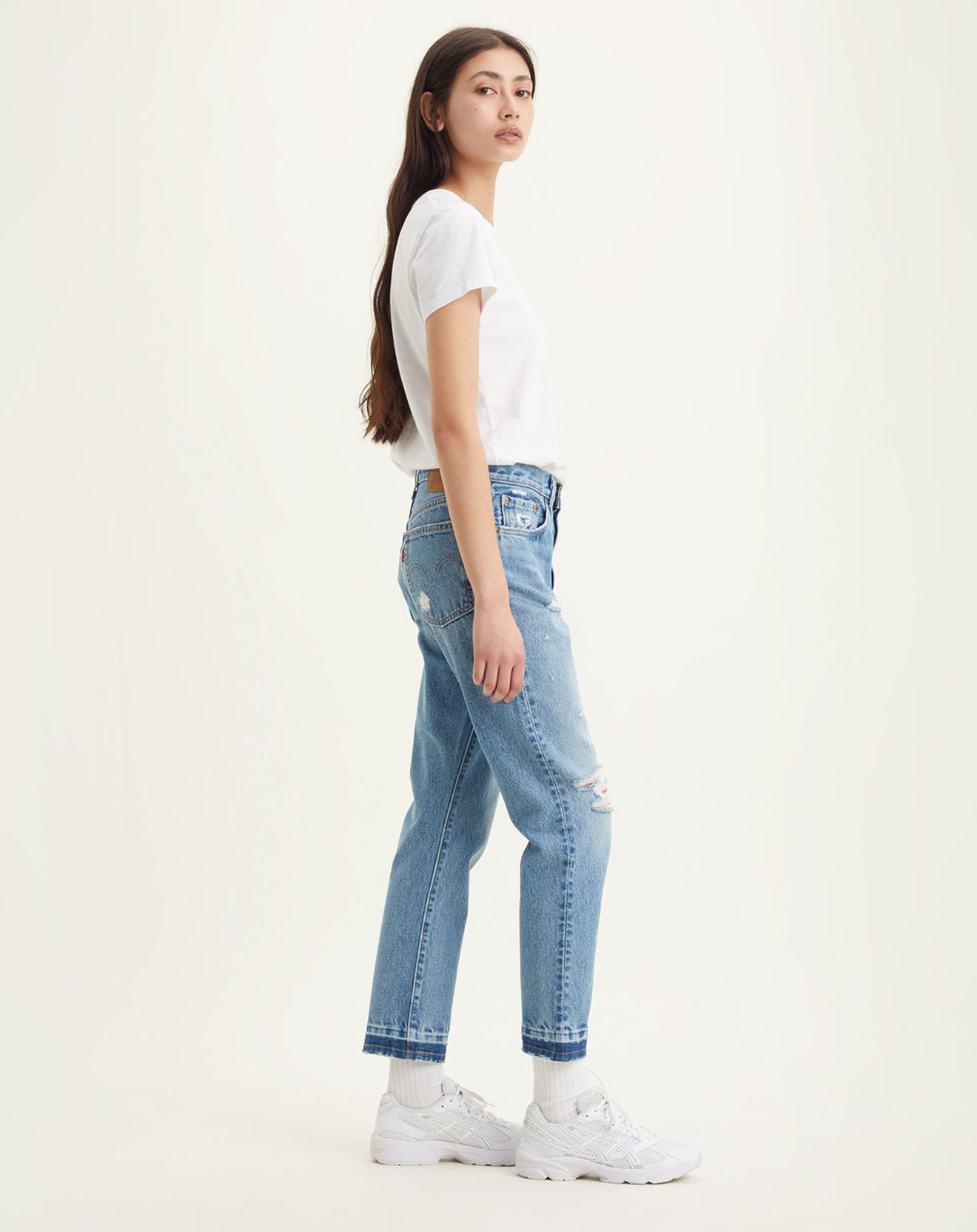 Levi's® Jean 501 Crop coupe droite bleu