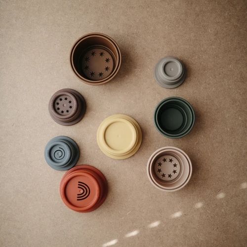 Mushie stapeltoren retro