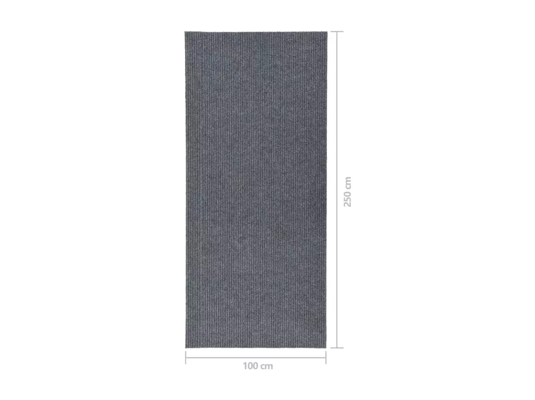 Tapis 100x250 cm gris