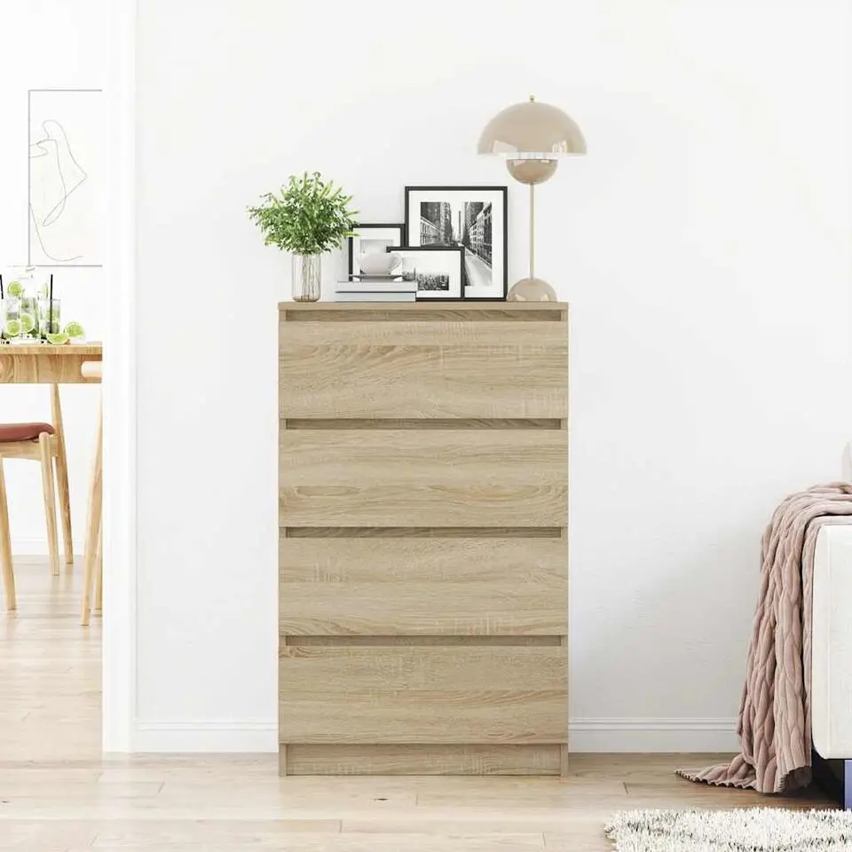 vidaXL - Dressoir - Bruin - Bewerkt hout