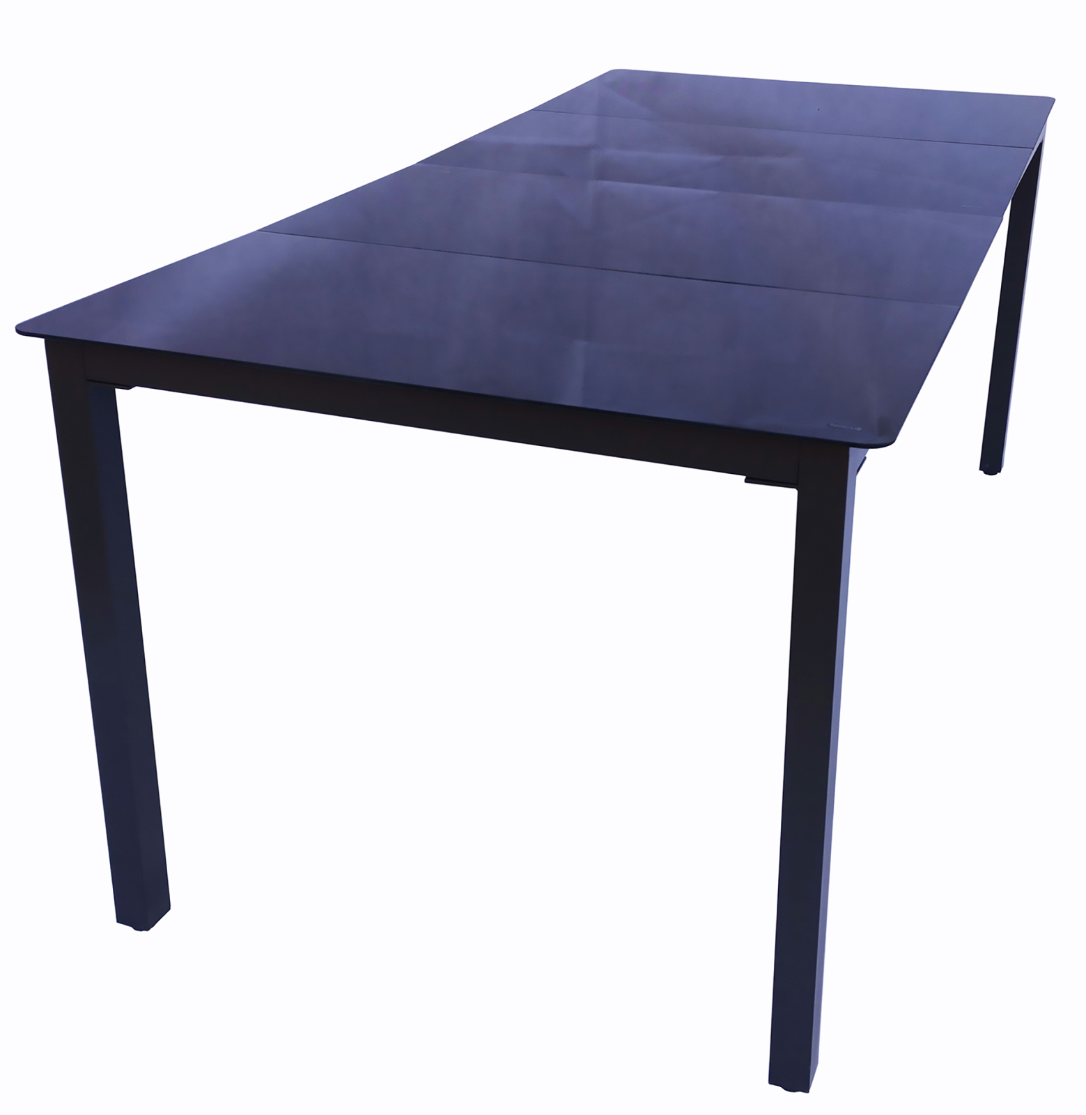 9-teilige Sitzgruppe - anthrazit - Aluminium - 190x90 cm