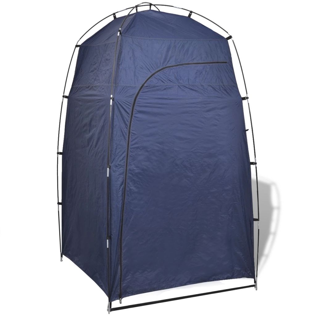 Tenda Vidaxl Azul para Chuveiro/Banheiro/Vestiário