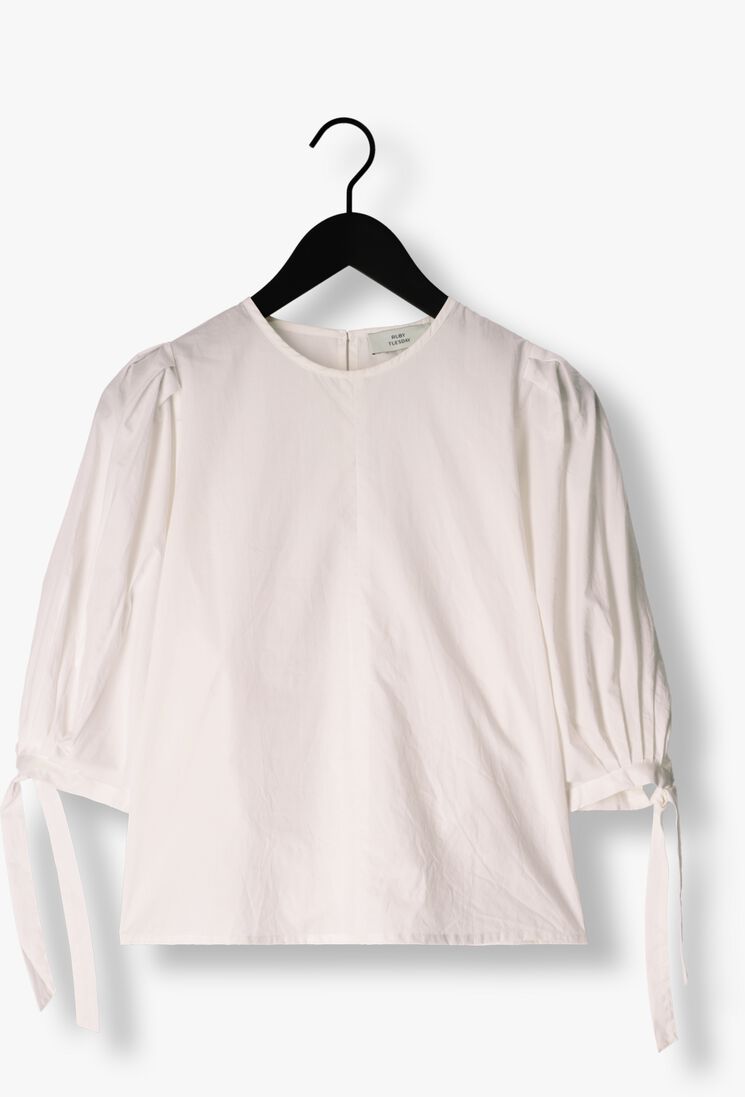 RUBY TUESDAY witte ruby tuesday blouse tadi balloon half sleeves shirt