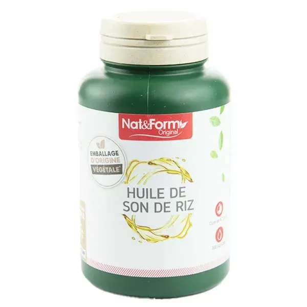 Nat & Form Original Farelo de Arroz 200 cápsulas