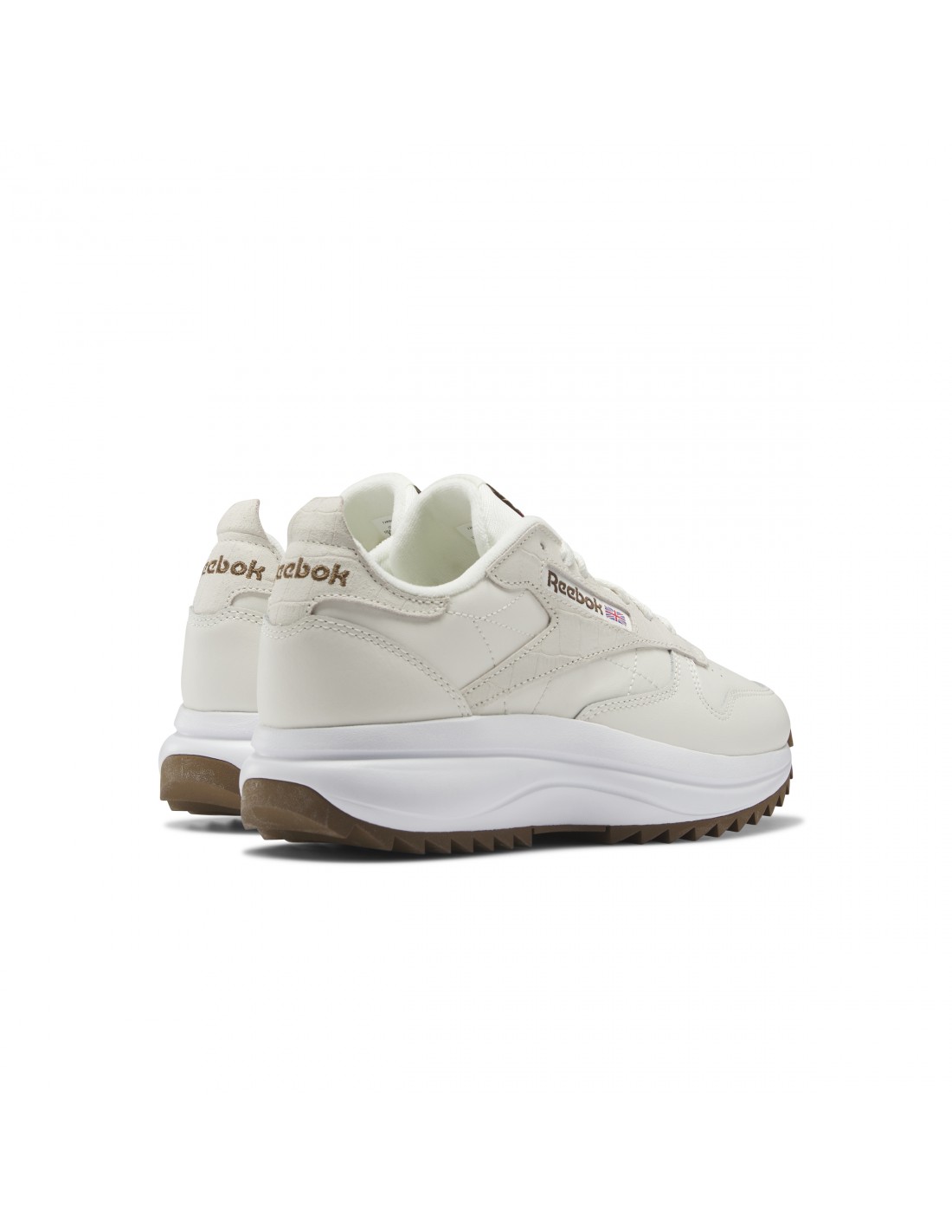 reebok sneakers compensées femme classic leather sp extra cuir blanc