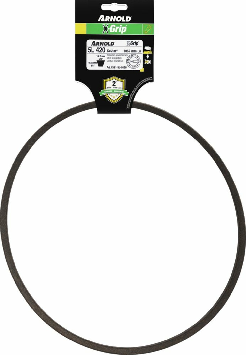 Courroie trapézoïdale x-grip v de type 5l420