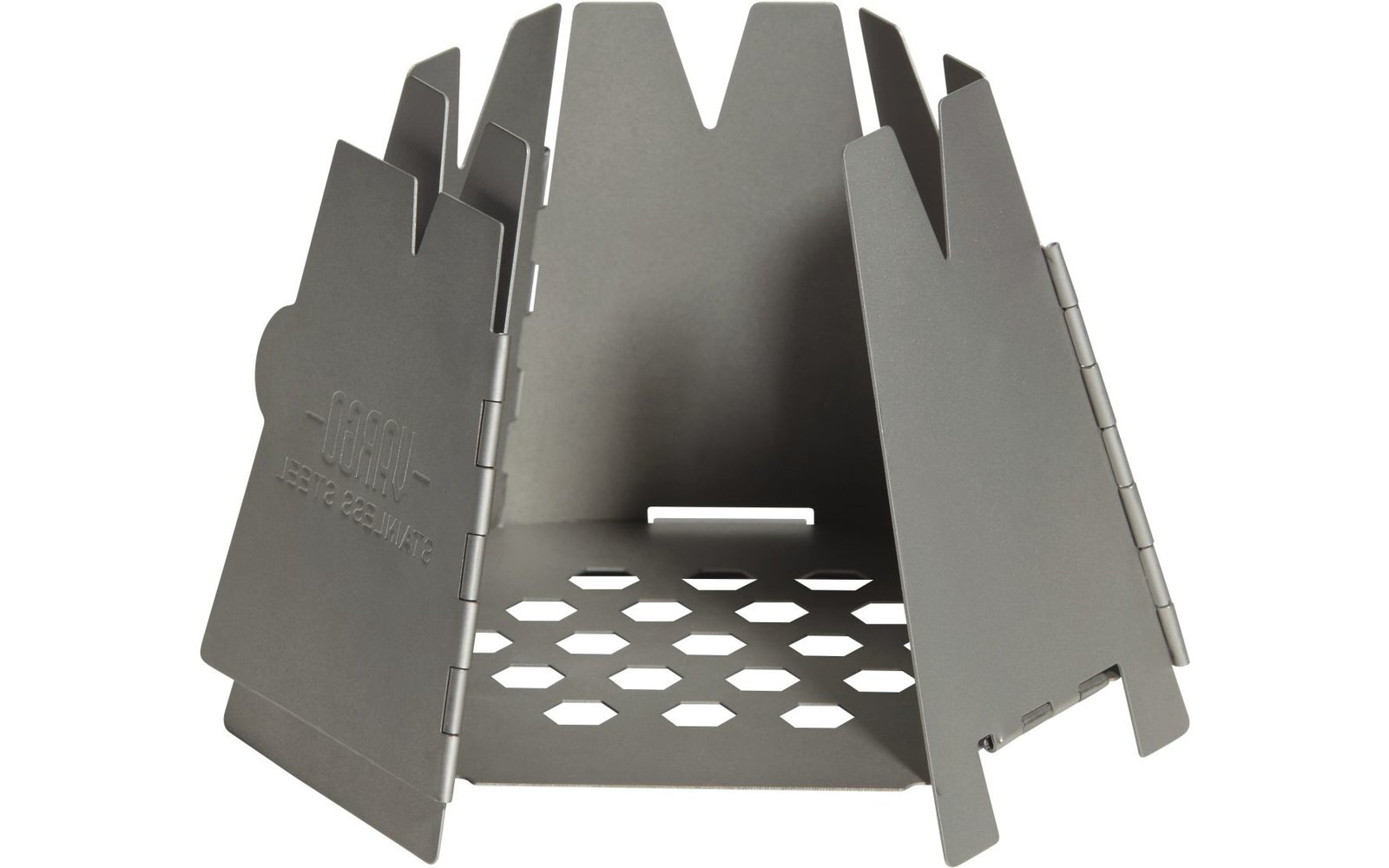 Vargo Hexagon Holzofen Mini-Outdoorofen Edelstahl