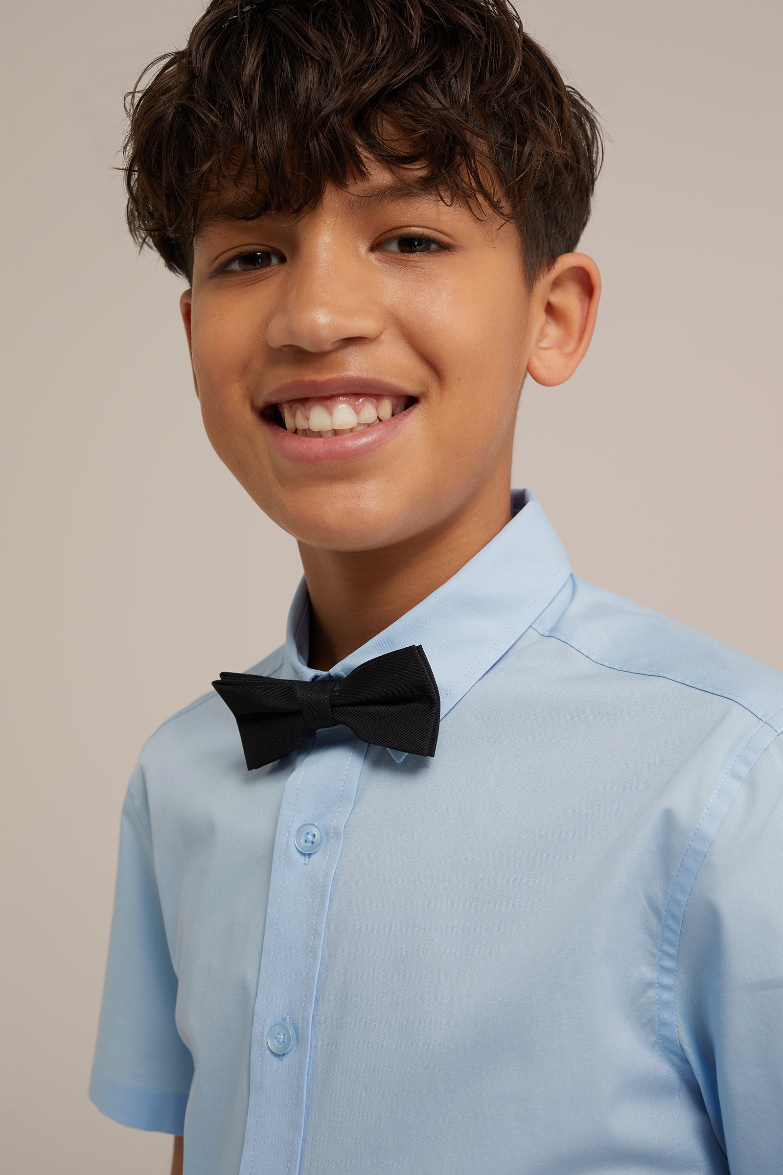 Jongens overhemd met vlinderdas WE Fashion Lichtblauw