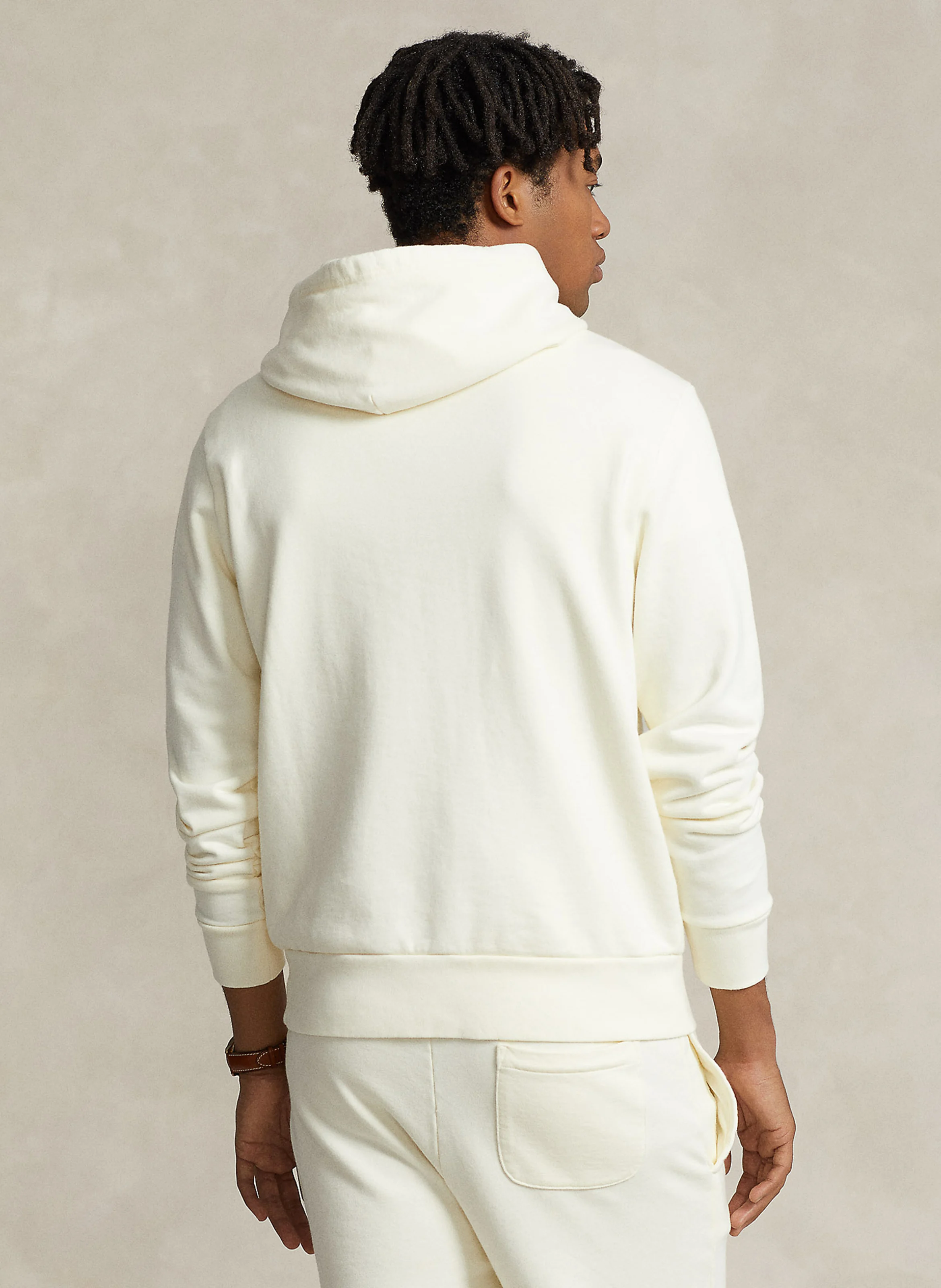 Sweat à capuche en coton | Beige