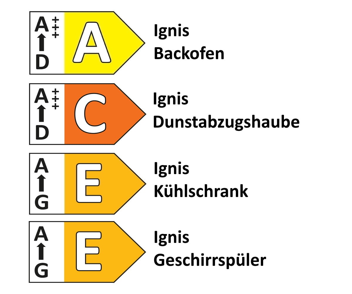 Einbauküche Win/Plan, anthrazit/Wildeiche Nachbildung, inkl. Elektrogeräte